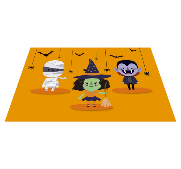 Tovaglietta americana di halloween personaggi stravaganti - TenStickers