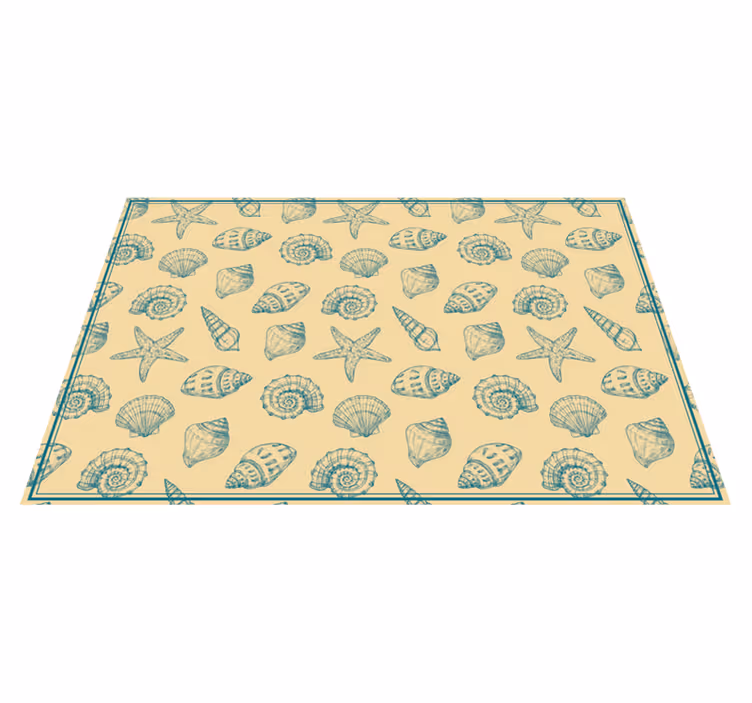 Tovaglietta americana originale con motivo conchiglia - TenStickers
