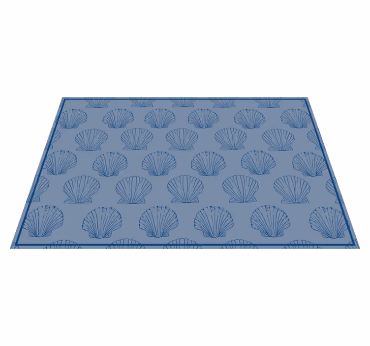 Tovaglietta americana originale eleganza a motivo conchiglia - TenStickers