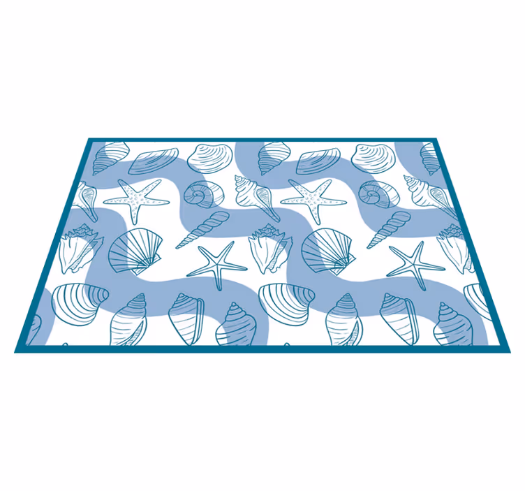 Tovaglietta americana originale collezione motivi conchiglia - TenStickers