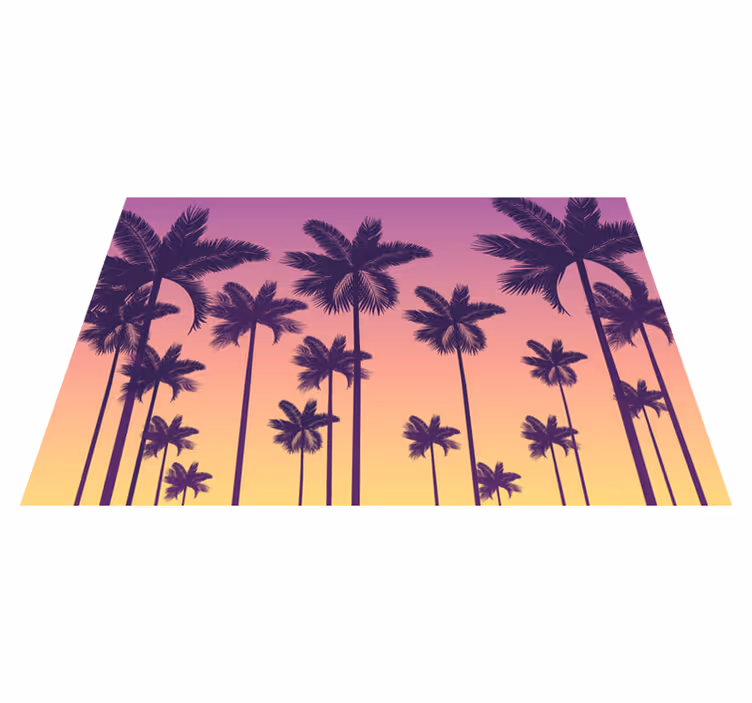 Tovaglietta americana originale tramonto con palma - TenStickers