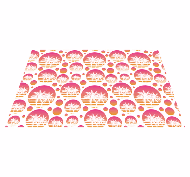 Tovaglietta americana originale motivi di palma tropicale - TenStickers