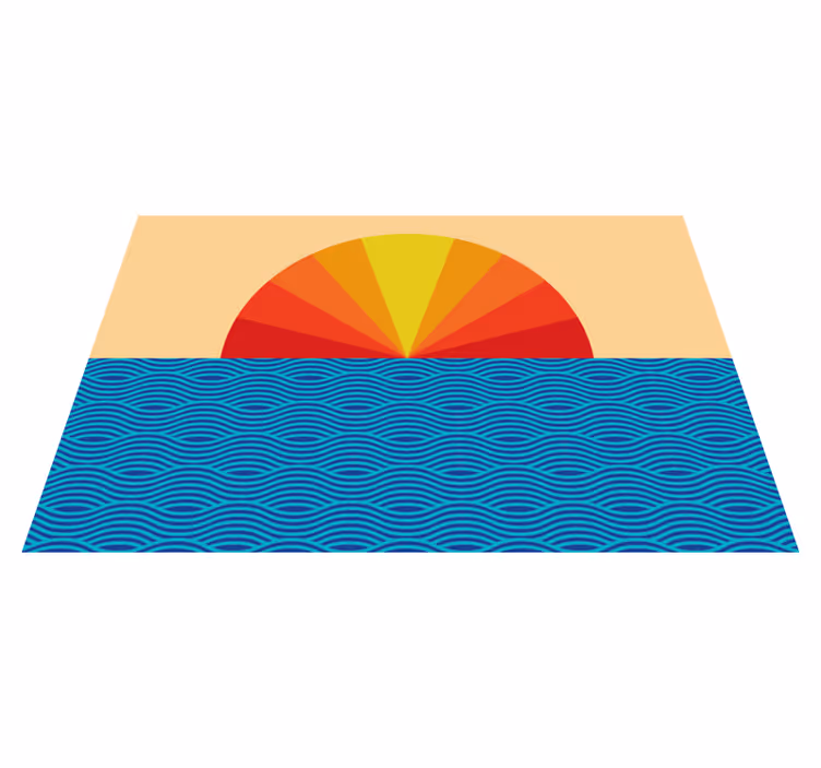 Tovaglietta americana textu onde oceaniche all'alba - TenStickers