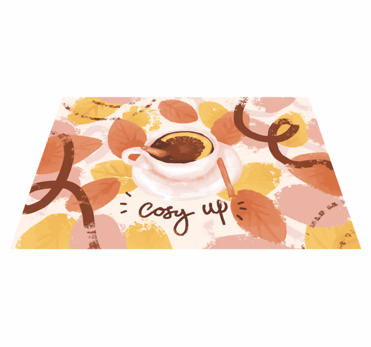Tovaglietta americana originale tazza da caffè accogliente - TenStickers