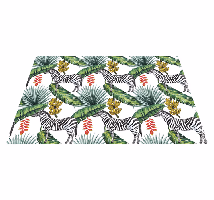 Tovaglietta americana textu motivo foglia zebra - TenStickers