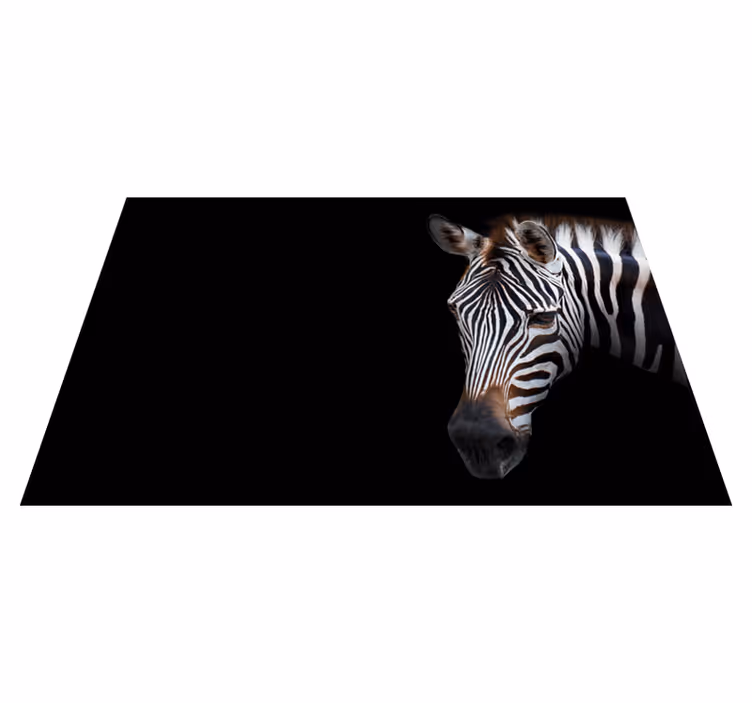 Tovaglietta americana originale testa di zebra dettagliata - TenStickers