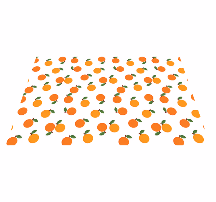 Tovaglietta americana originale motivo frutta arancione - TenStickers