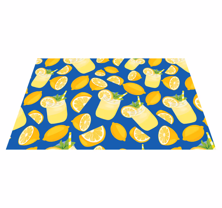Tovaglietta americana moderna immagine di limonata fresca - TenStickers
