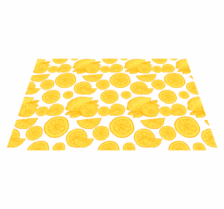 Tovaglietta americana textu motivo fette di limone - TenStickers