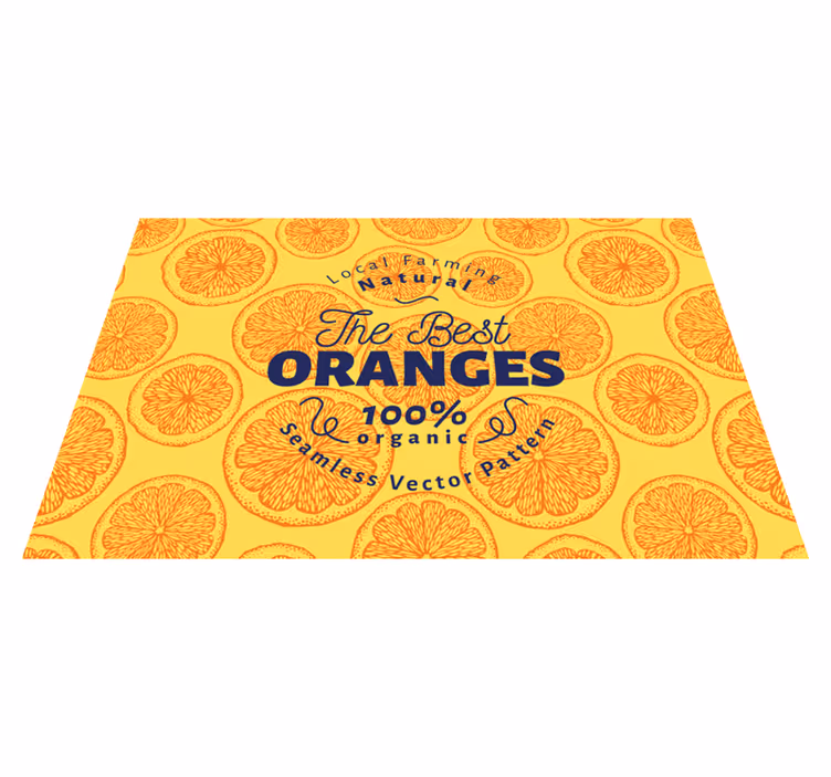 Tovaglietta americana originale motivo arancione biologico - TenStickers