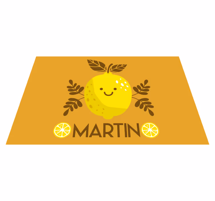 Tovaglietta americana infantile illustrazione limone felice - TenStickers