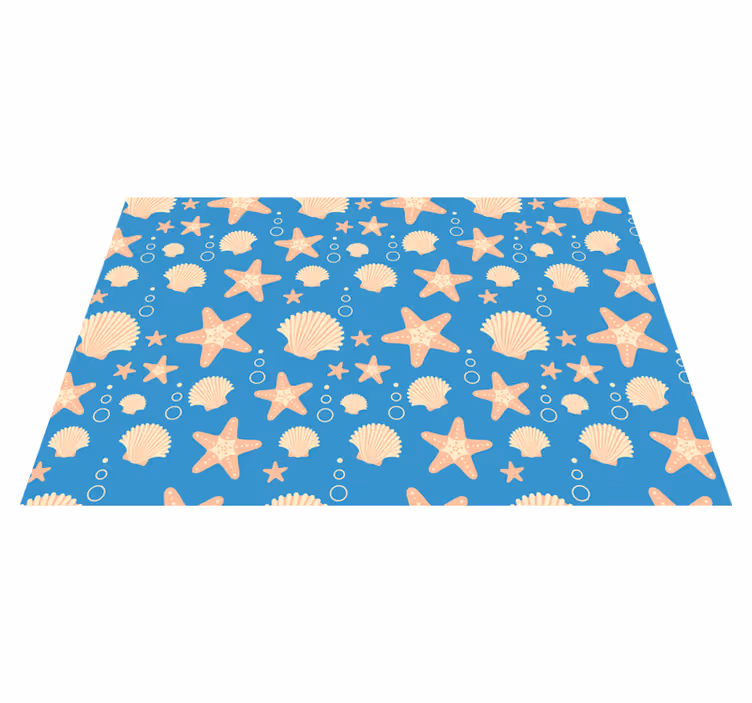 Tovaglietta americana originale con motivi di conchiglie - TenStickers