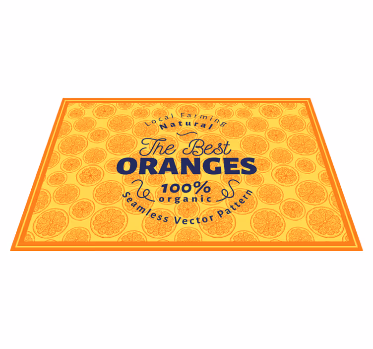 Tovaglietta americana originale motivo fette d'arancia - TenStickers