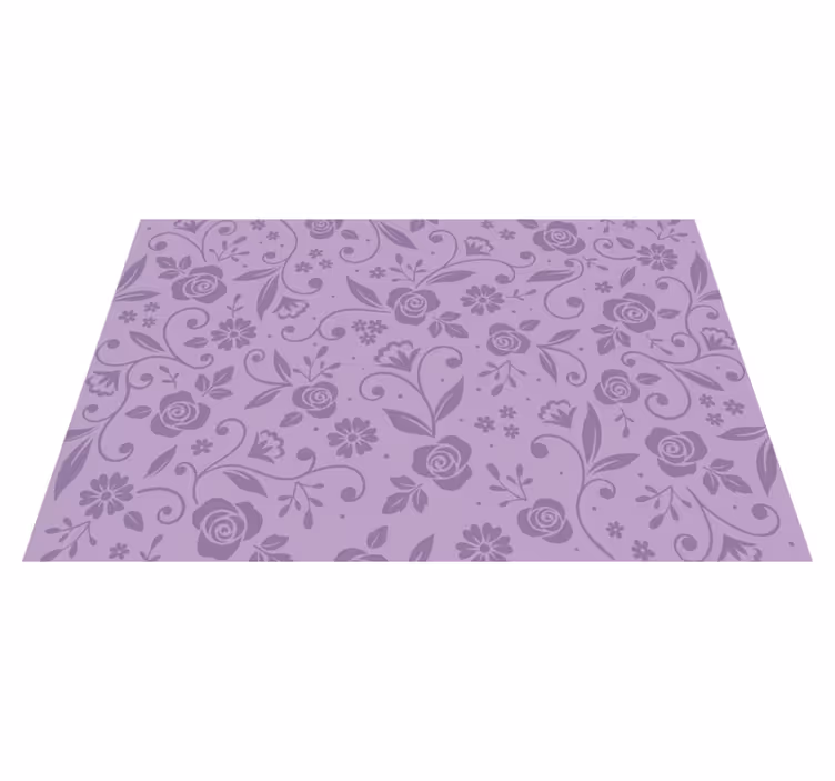 Tovaglietta americana textu motivo floreale viola - TenStickers