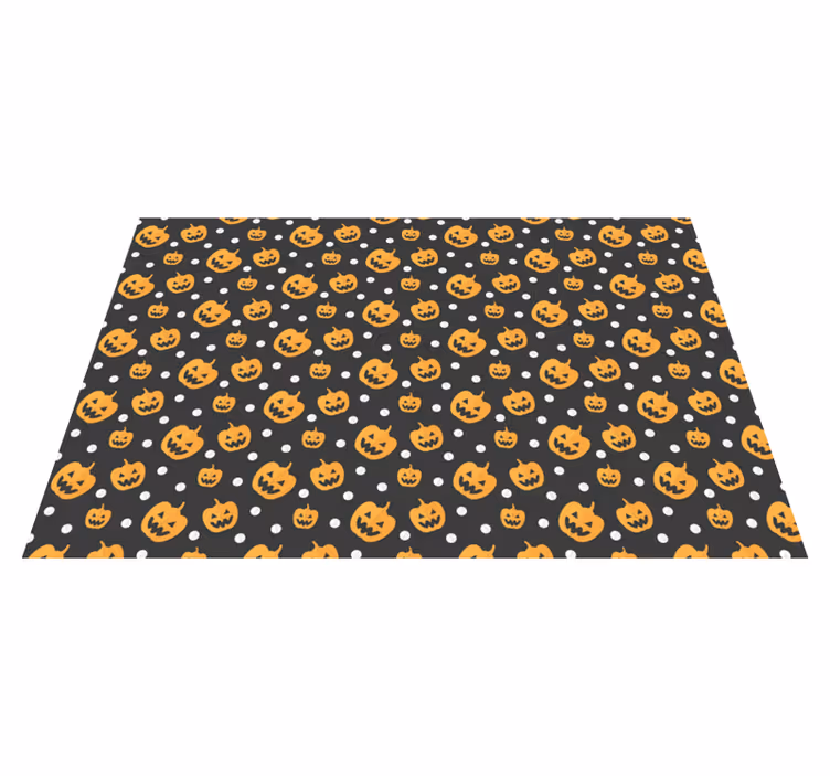 Tovaglietta americana di halloween con motivo zucche - TenStickers