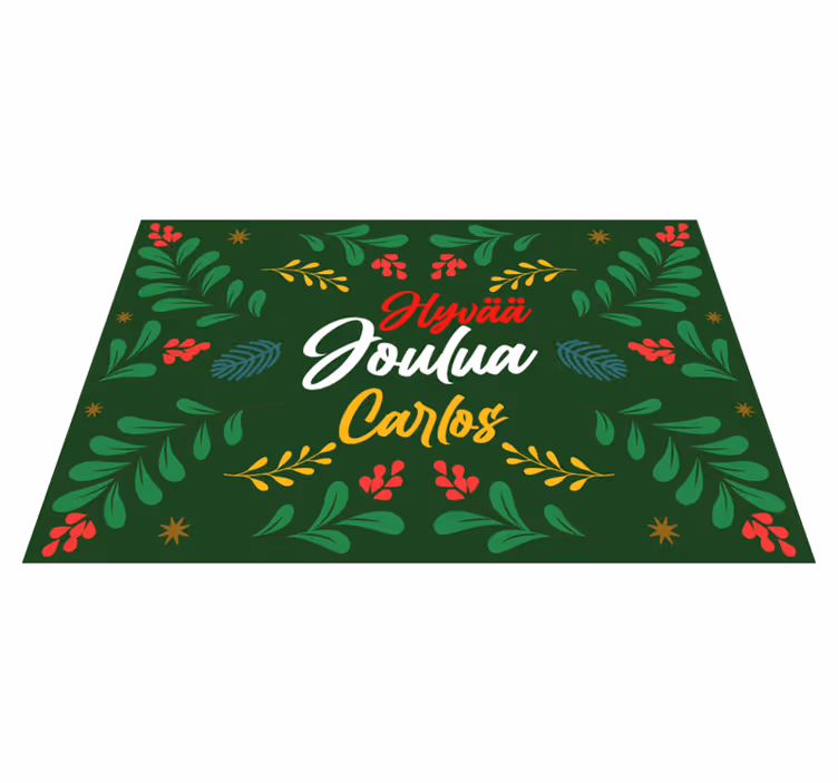 Tovaglietta americana natale motivo verde festivo - TenStickers