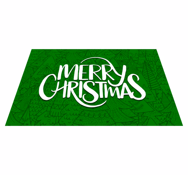 Tovaglietta americana natale auguri di buone feste - TenStickers