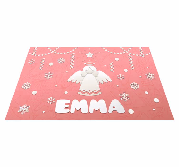 Tovaglietta americana natale tema angeli festivi - TenStickers