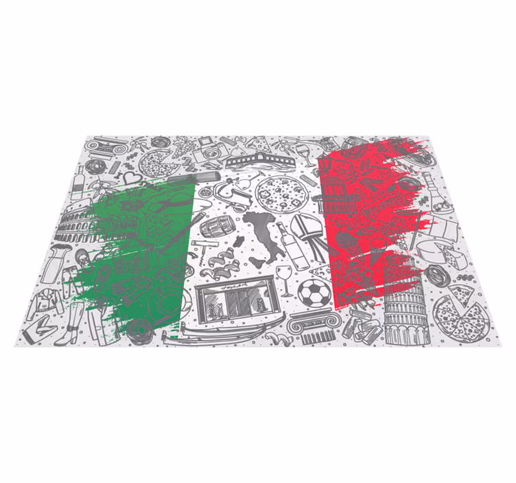 Tovaglietta americana originale tema culinario italiano - TenStickers