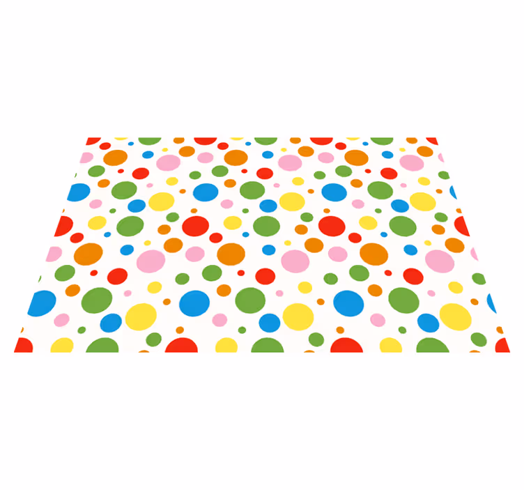 Tovaglietta americana infantile a pois colorati - TenStickers