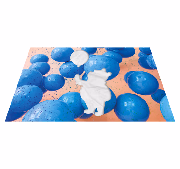 Tovaglietta americana infantile orso con palloncino - TenStickers
