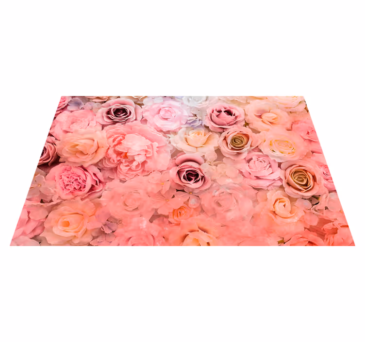 Tovaglietta americana textu motivo rose floreali - TenStickers