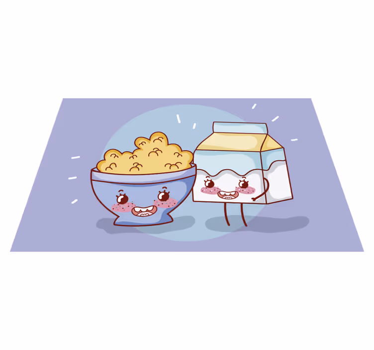 Tovaglietta americana infantile compagni di snack felici - TenStickers