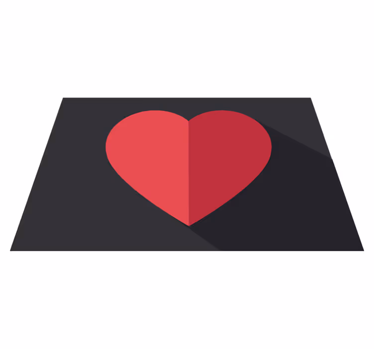 Tovaglietta americana originale a forma di cuore - TenStickers