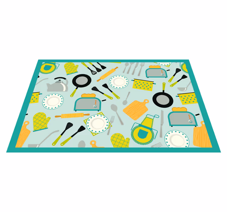 Tovaglietta americana originale tema utensili da cucina - TenStickers