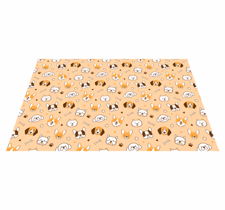 Tovaglietta americana infantile faccine di animali carini - TenStickers