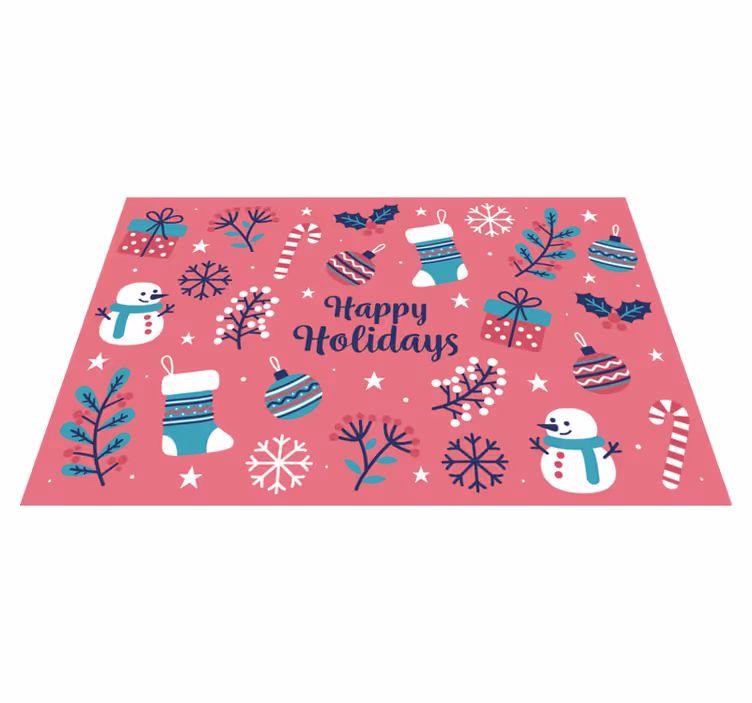 Tovaglietta americana natale motivi festivi fantasiosi - TenStickers