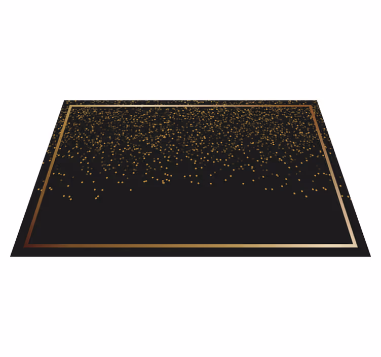 Tovaglietta americana elegante glitter nero elegante - TenStickers