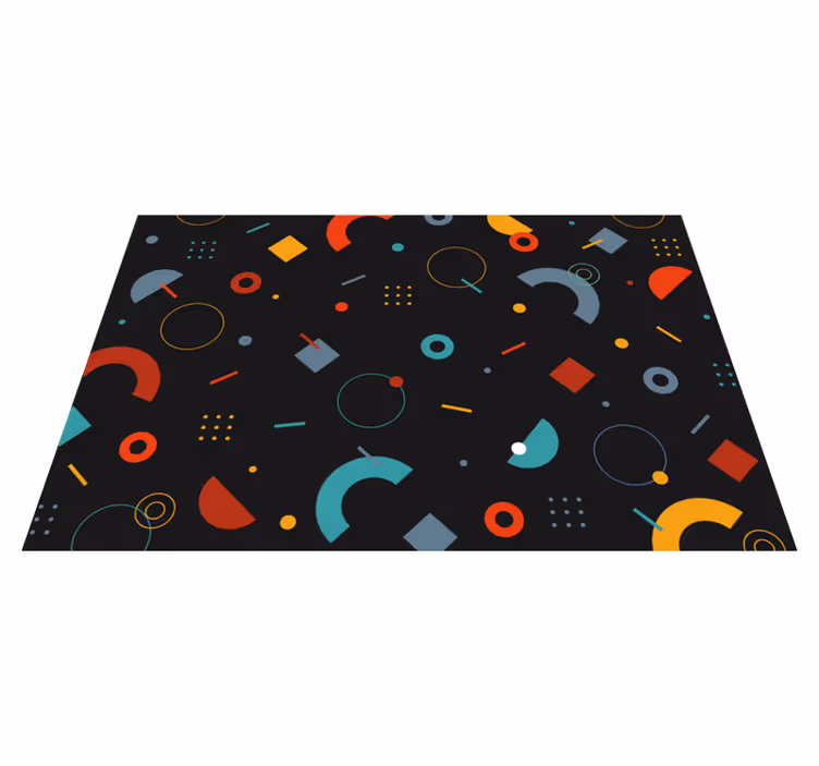 Tovaglietta americana moderna con motivo geometrico colorato - TenStickers