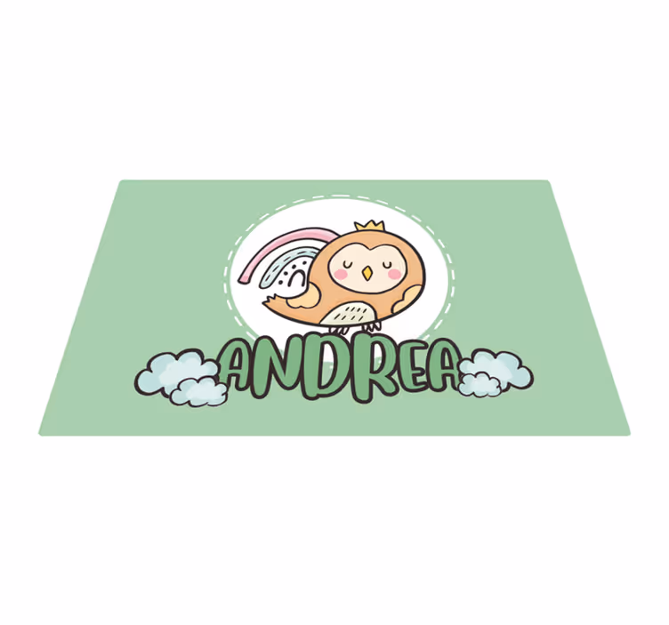 Tovaglietta americana infantile gufo carino - TenStickers