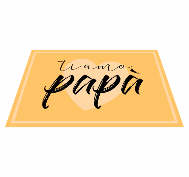 Tovaglietta personalizzata per ristoranti Festa del papà italiano - TenStickers
