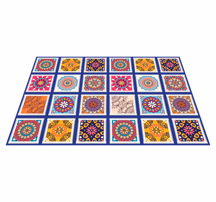 Tovaglietta americana originale motivi floreali geometrici - TenStickers
