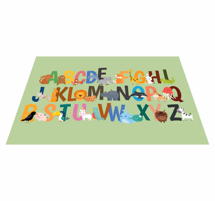 Tovaglietta americana infantile alfabetiere animali - TenStickers