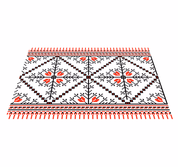 Tovaglietta americana originale motivo floreale geometrico - TenStickers
