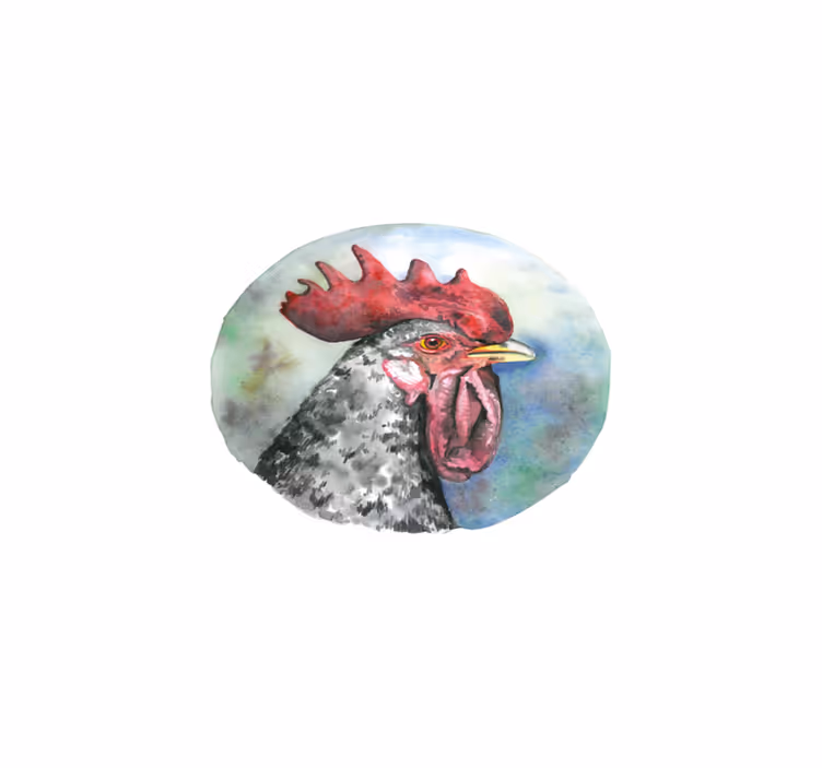 Tovaglietta americana originale ritratto di gallo colorato - TenStickers