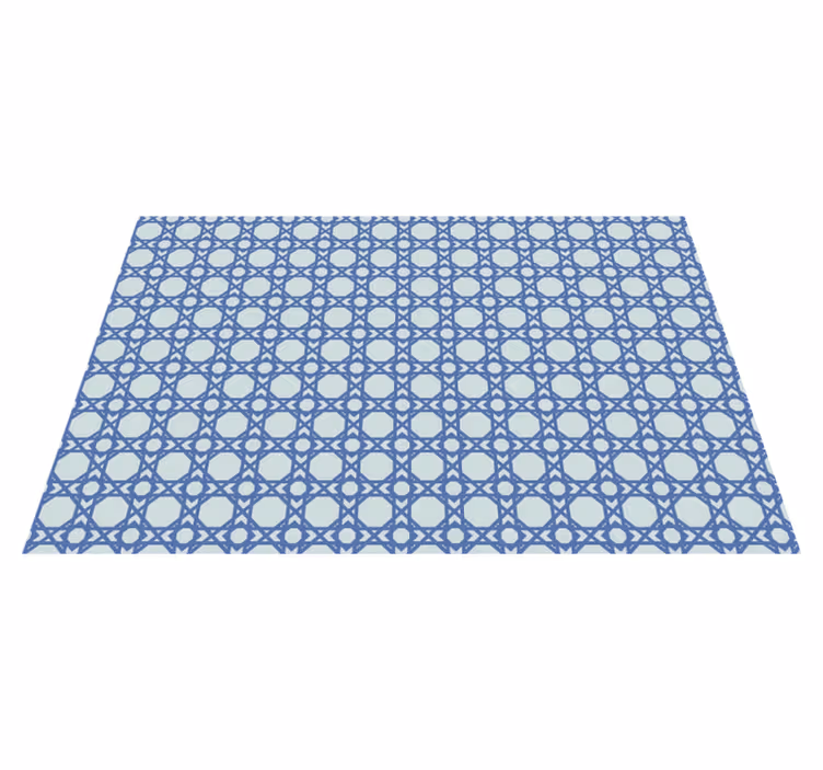 Tovaglietta americana textu motivo blu elegante - TenStickers