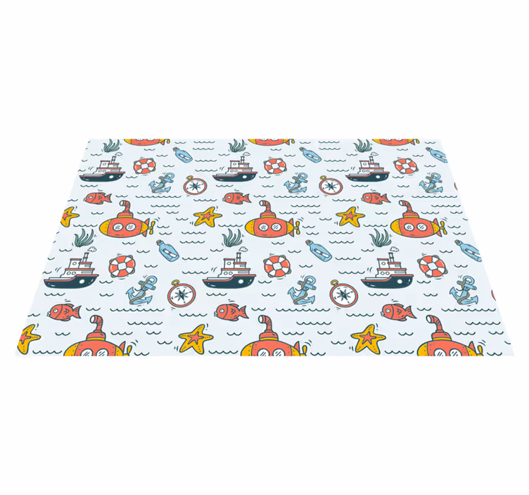 Tovaglietta americana infantile avventura sottomarina - TenStickers