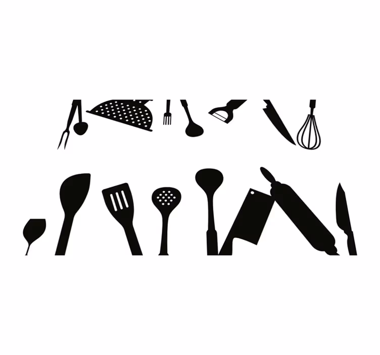 Tovaglietta americana originale collezione utensili cucina - TenStickers