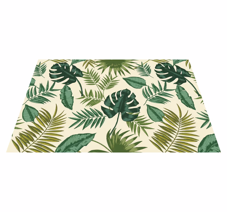 Tovaglietta americana textu motivo tropicale foglioso - TenStickers