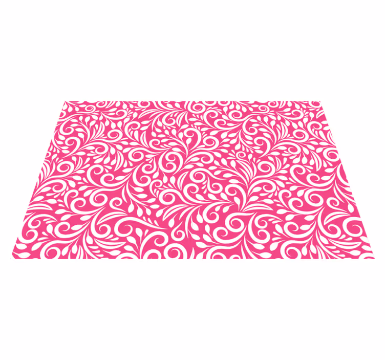 Tovaglietta americana textu motivo floreale a spirale - TenStickers