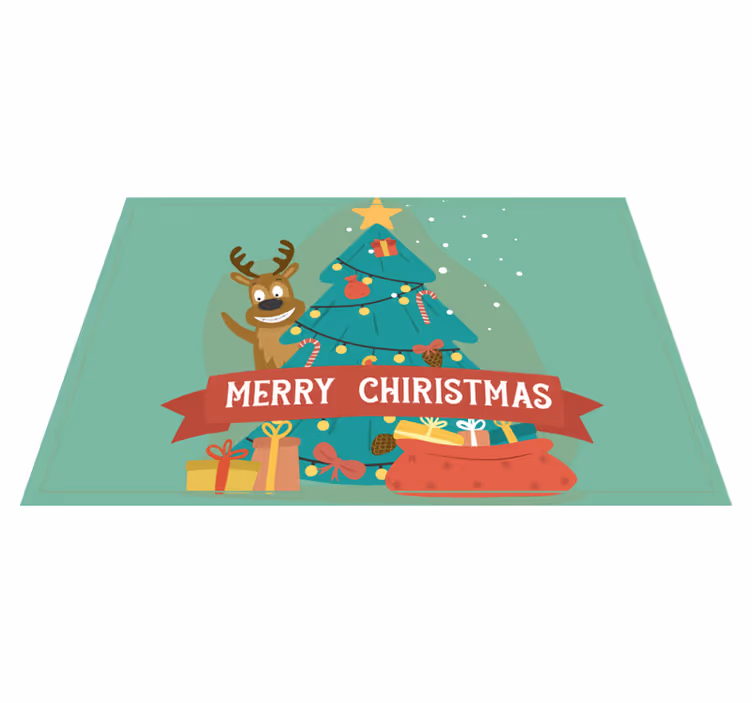Tovaglietta americana natale albero festoso - TenStickers