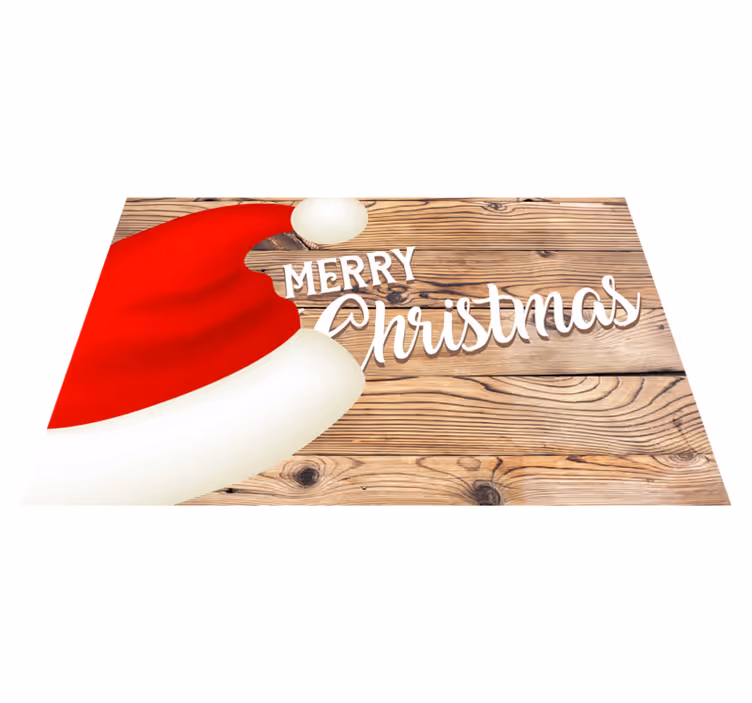 Tovaglietta americana natale cappello di babbo natale - TenStickers