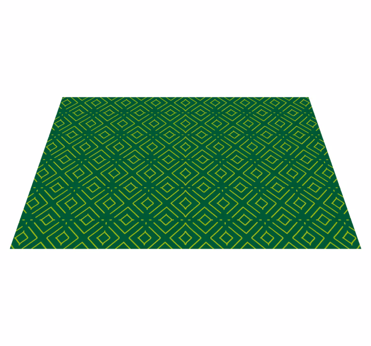 Tovaglietta americana textu motivo geometrico verde - TenStickers