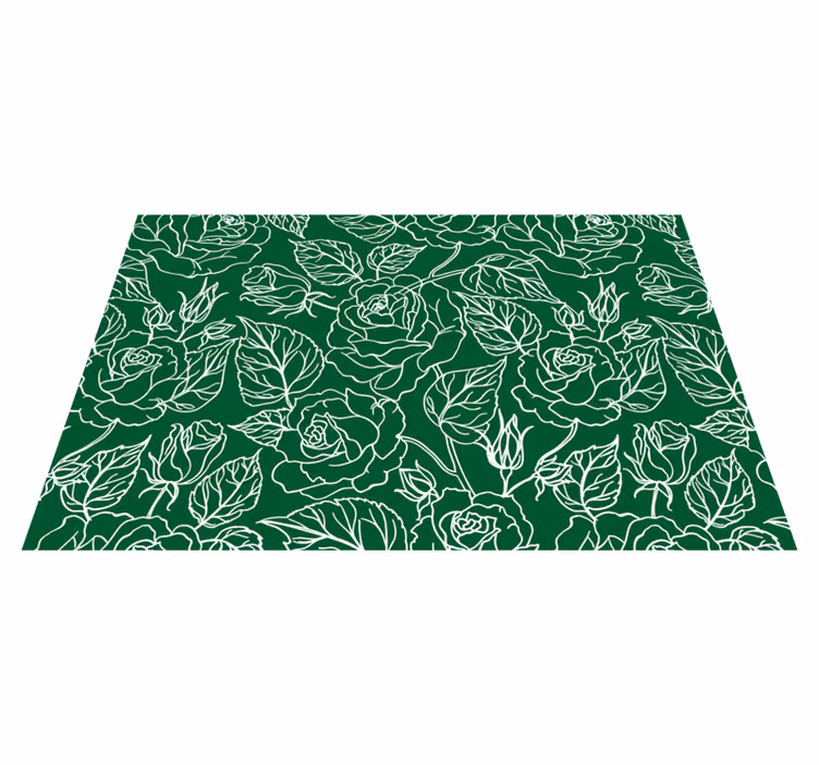 Tovaglietta americana textu composizione botanica elegante - TenStickers