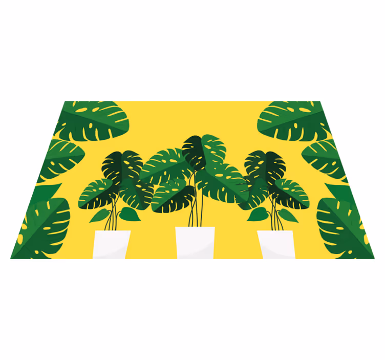 Tovaglietta americana moderna decorazione foglie vivaci - TenStickers