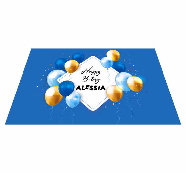 Tovaglietta americana infantile festa con palloncini - TenStickers